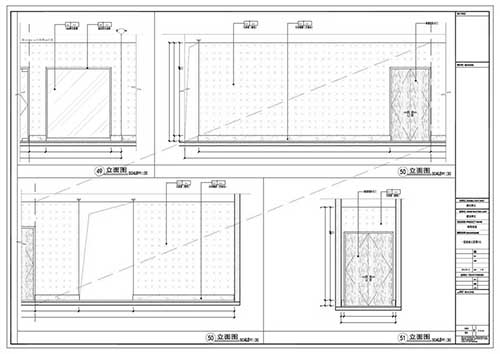 商場深化設計施工圖一層立面圖49-51