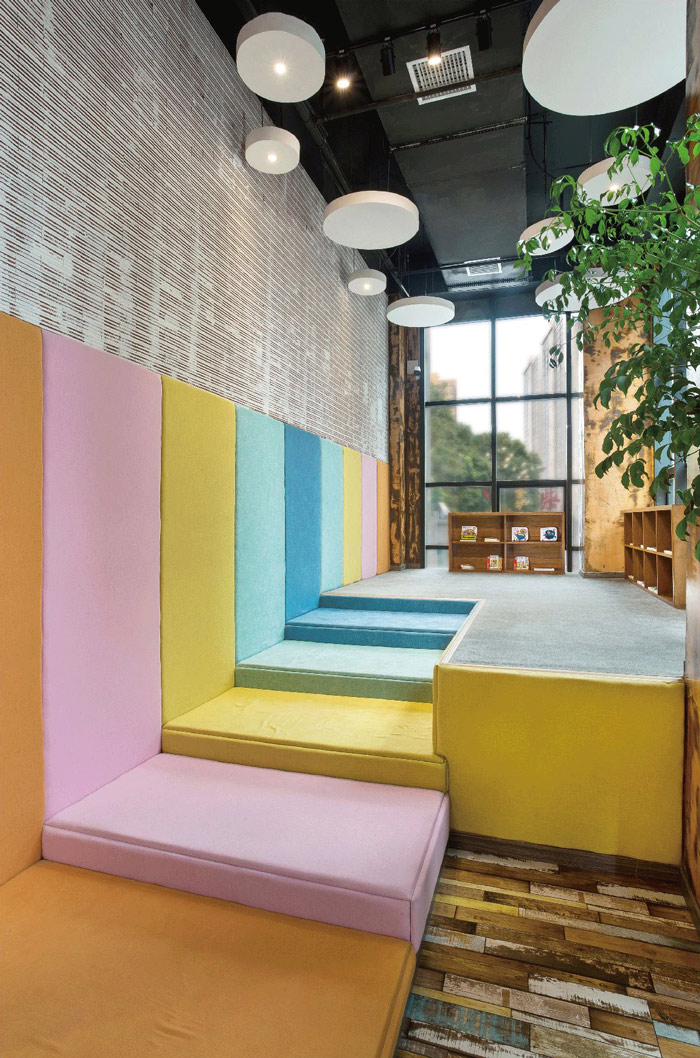 少兒教育機構休息區域裝修設計案例效果圖