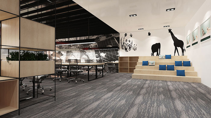 寵物公司辦公室休息區(qū)裝修設計效果圖