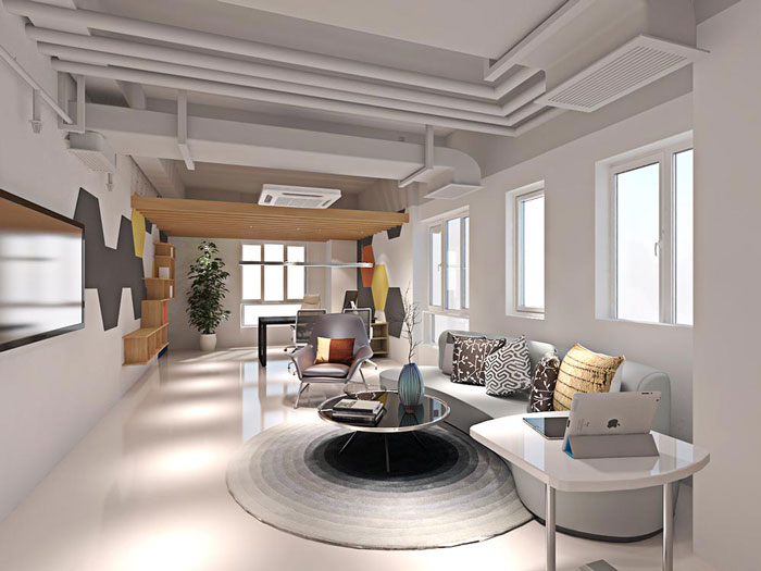 網絡科技公司總經理辦公室裝修設計效果圖