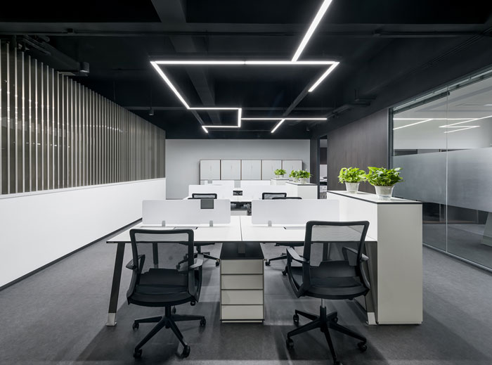 科技集團辦公室辦公區裝修效果圖