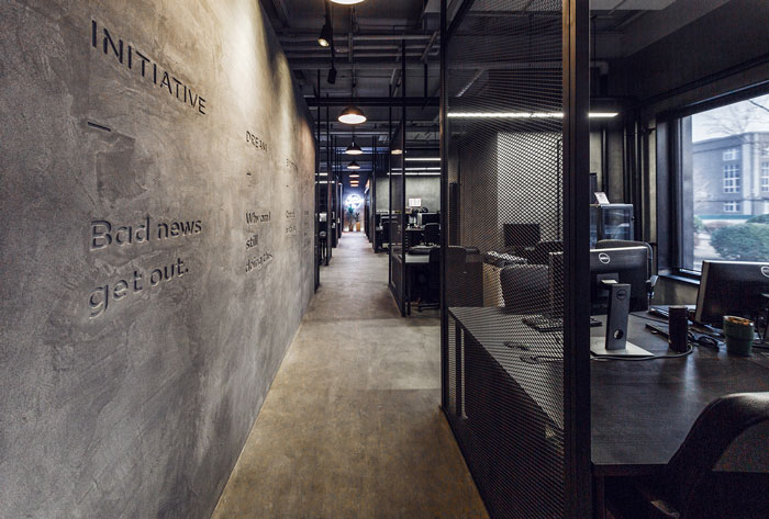 鋼結構舊廠房辦公室辦公區裝修設計效果圖