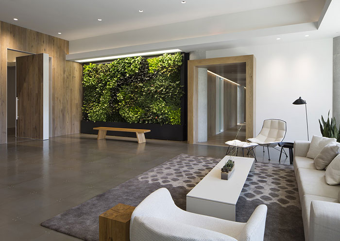 高科技公司辦公室進門接待區裝修設計效果圖