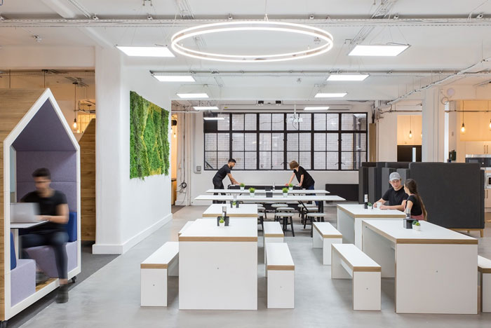 金融科技公司辦公室辦公區裝修設計效果圖