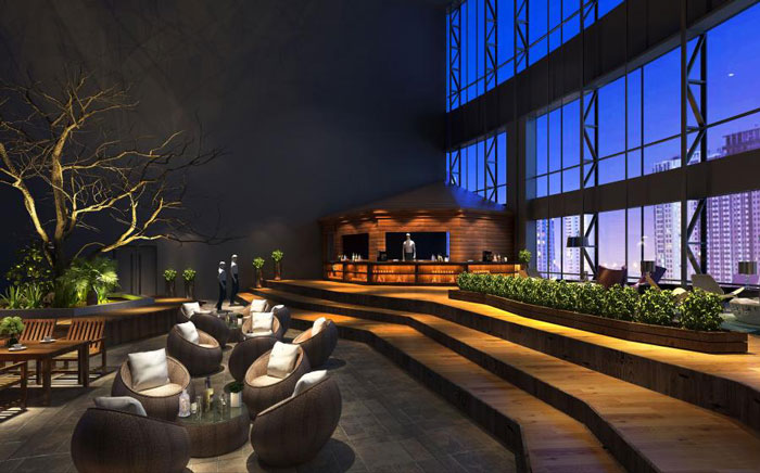 杭州良渚辦公室休息區裝修設計效果圖