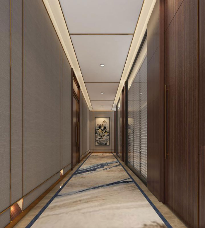 杭州老余杭辦公室過道裝修設計方案