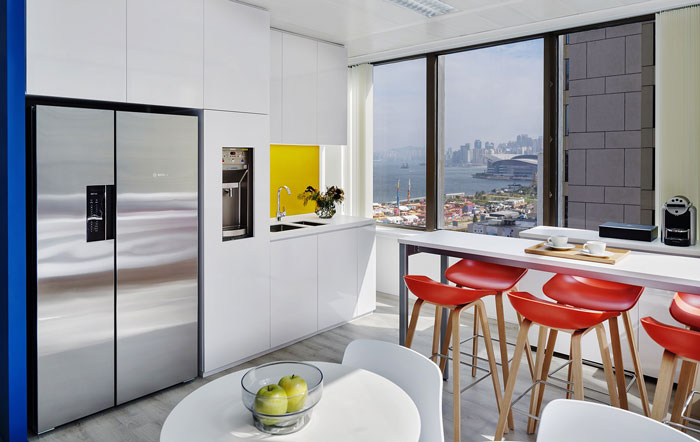 金融理財公司辦公室茶水間裝修設(shè)計效果圖