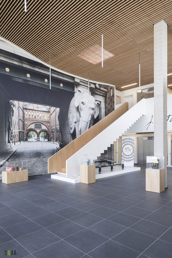 廠房研發中心辦公室進門區裝修設計效果圖