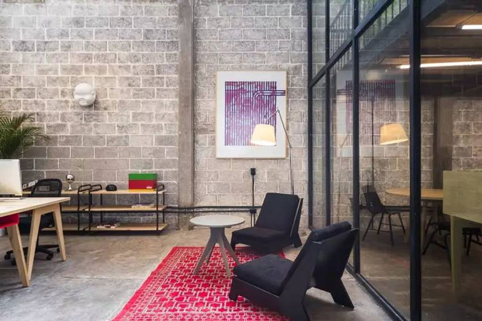 工廠辦公室休息區改造裝修設計效果圖