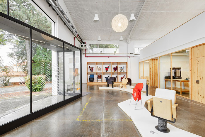 工廠辦公室進門區裝修效果圖