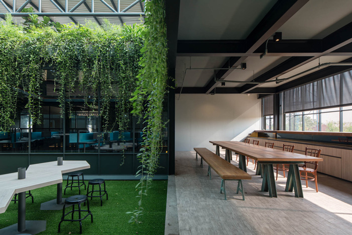 廠房寫字樓休息區裝修設計方案效果圖