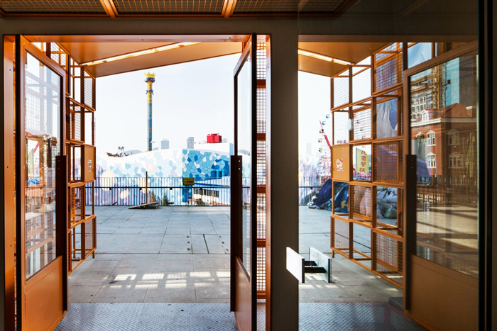 廠家辦公樓大門區裝修設計效果圖