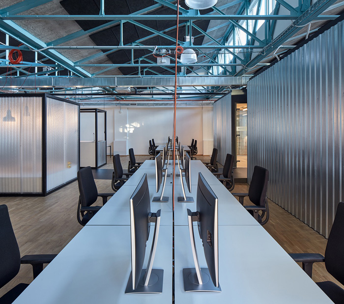 電商企業辦公室辦公區裝修效果圖