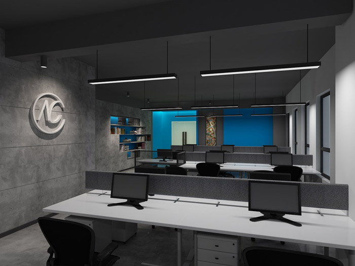 科技公司辦公區裝修設計效果圖