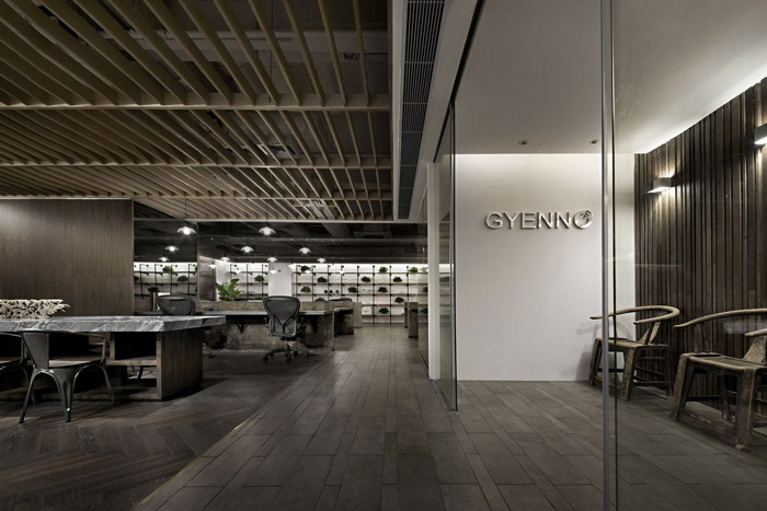 350平方科技辦公室進門區裝修設計效果圖