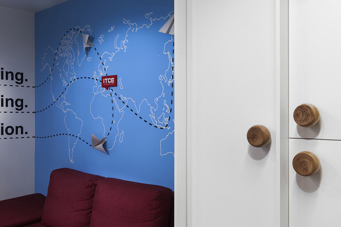 IT培訓機構辦公室接待區裝修設計效果圖