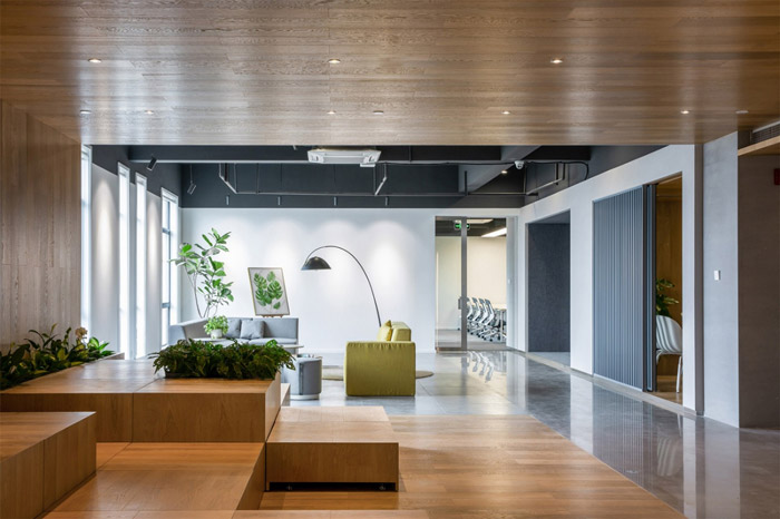 電商辦公室交流區裝修設計效果圖