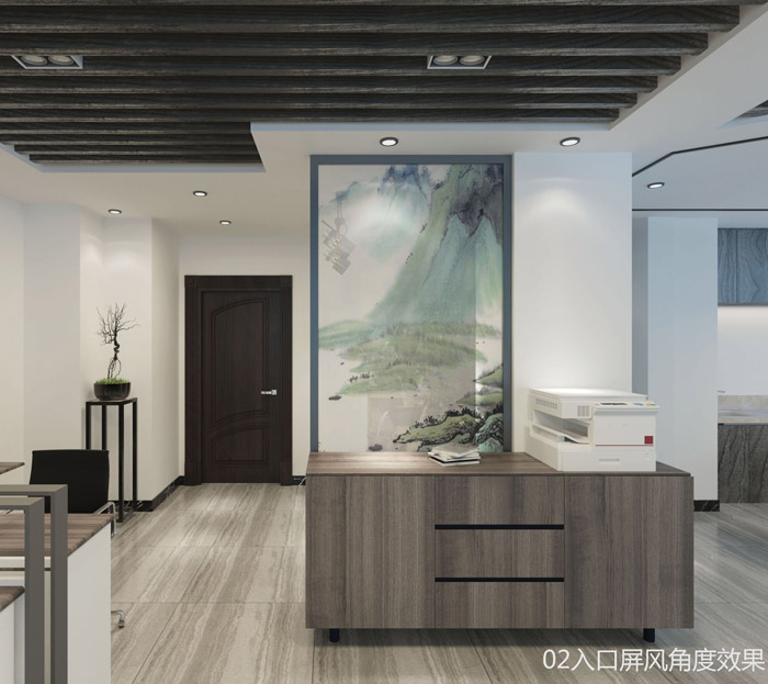 中式家庭辦公室動(dòng)線(xiàn)裝修效果圖