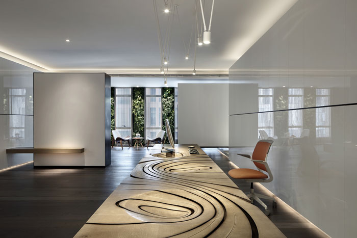 機構辦公室接待區裝修設計效果圖