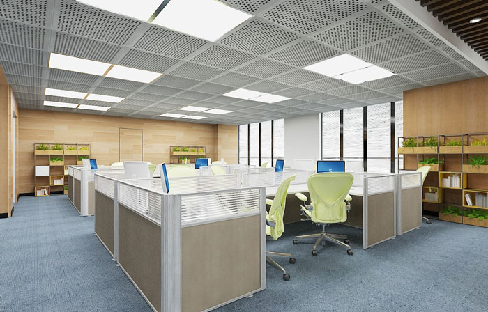 金融辦公室辦公區裝修效果圖