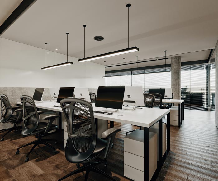辦公室辦公區裝修改造效果圖