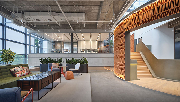 2000方咨詢公司辦公室接待區設計