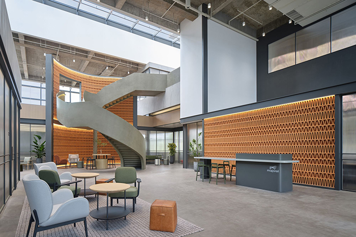 2000方咨詢公司辦公室前臺設計